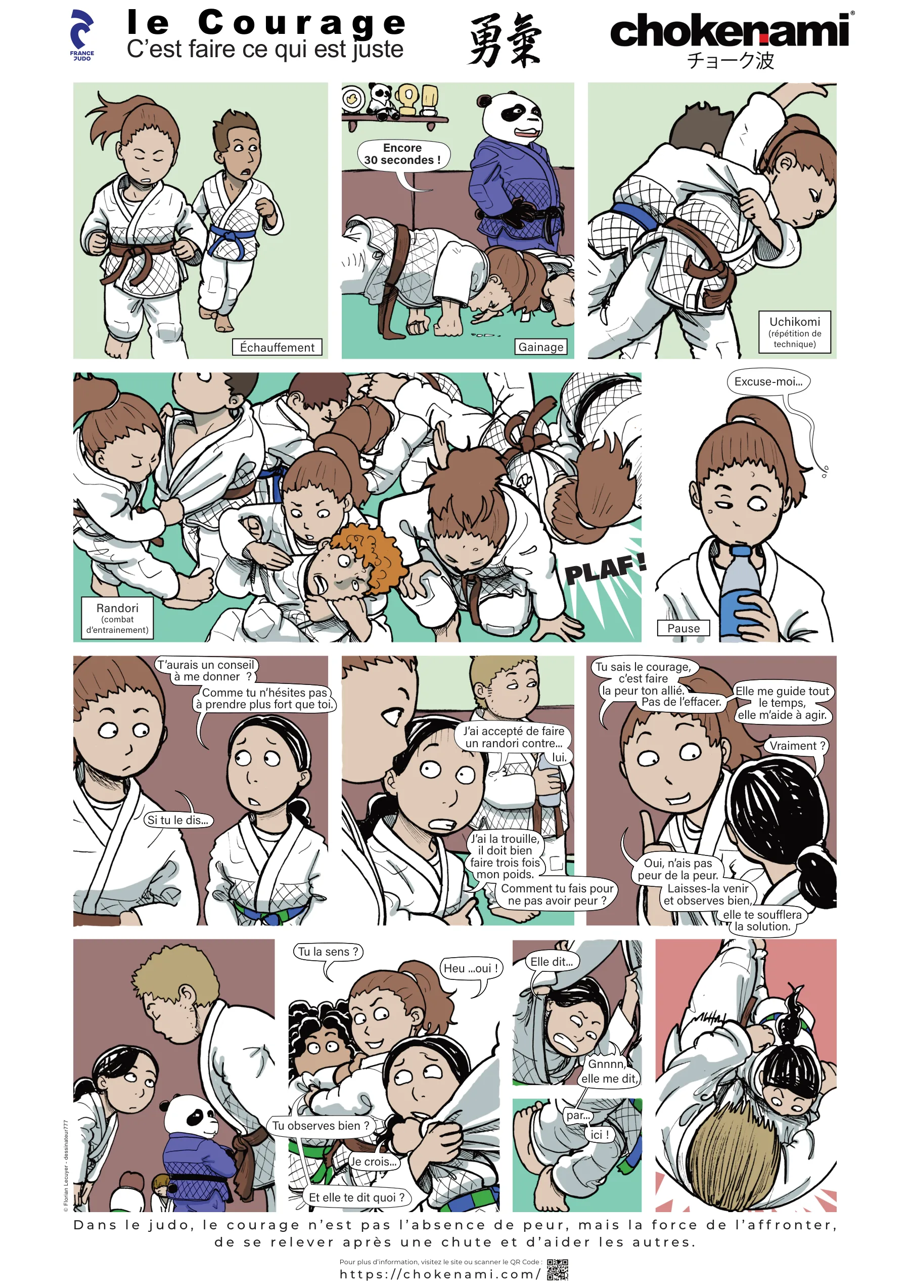 Le code moral en manga : le Courage